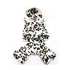 Termisk Fleece Hund Pyjamas Flanell Hund Onesie Fuzzy Velvet Cat Hoodie Söt Vinter Varm Doggy Jumpsuit Plysch Djurkläder för inomhus och utomhus