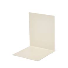 Bokstöd Metall 14x14cm Beige