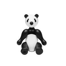 Kay Bojesen Panda - Lille - Sort/hvid