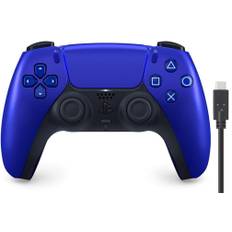 DualSense Wireless Controller Cobalt Blue PS5 Controller Charging Cable 3m [Genuine Product] (CFI-ZCT1J09) [Amazon.co.jp Bonus]