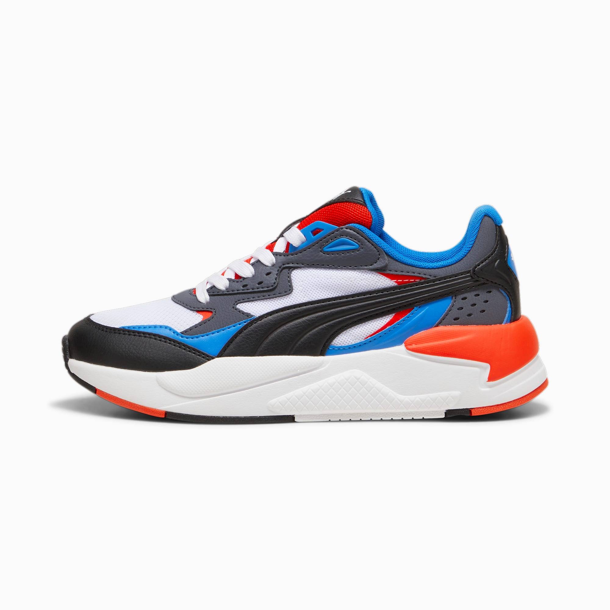 PUMA X-Ray Speed Youth Trainers, Shoes, White/Black/Hyperlink Blue, 36
