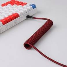 type c spring spiral usb cable mechanical keyboard coiled cable coiled type c usb mechanical cable