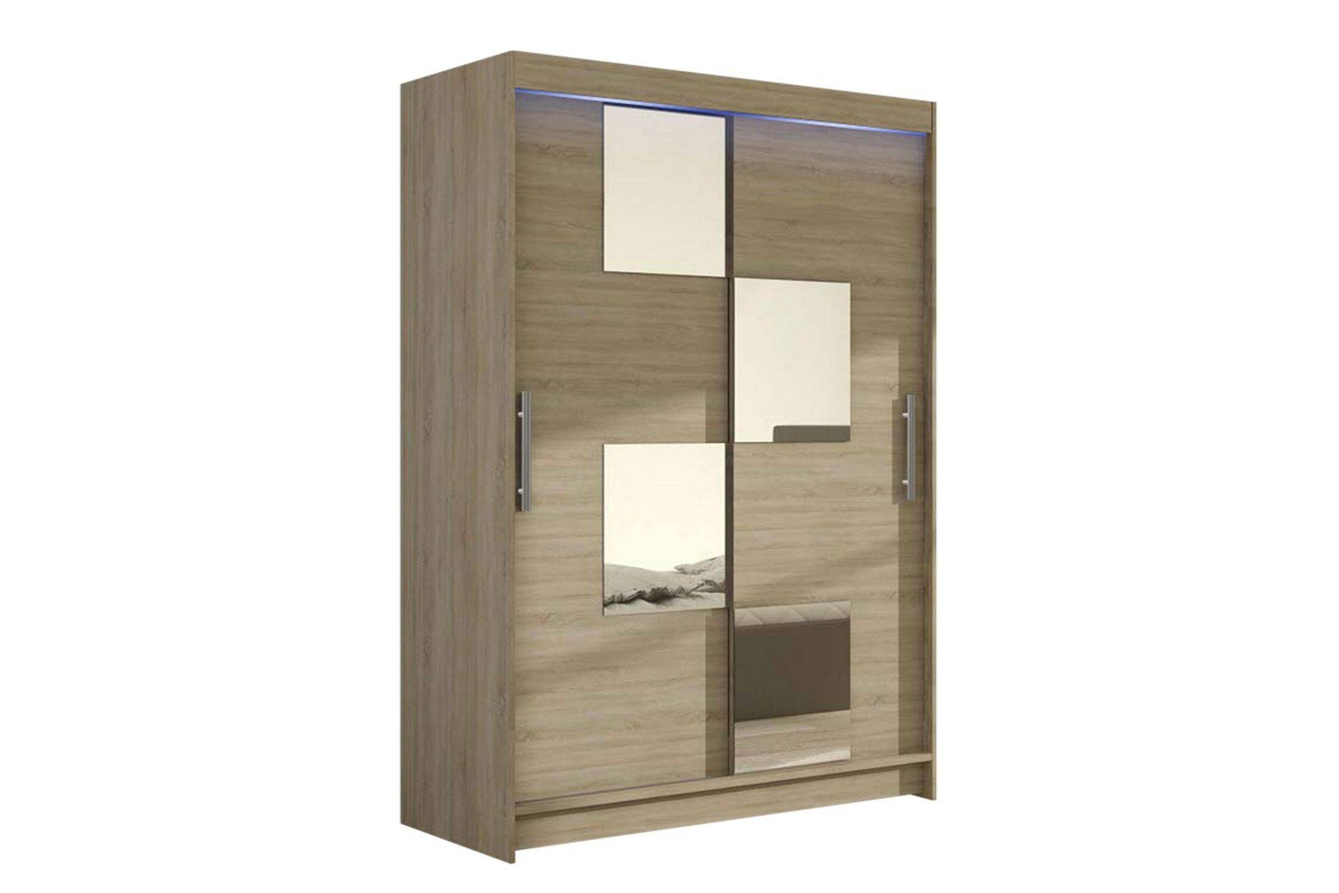 Miami Garderob 120x58x200 cm - Beige/Grå Garderober & garderobssystem Beige,Grå
