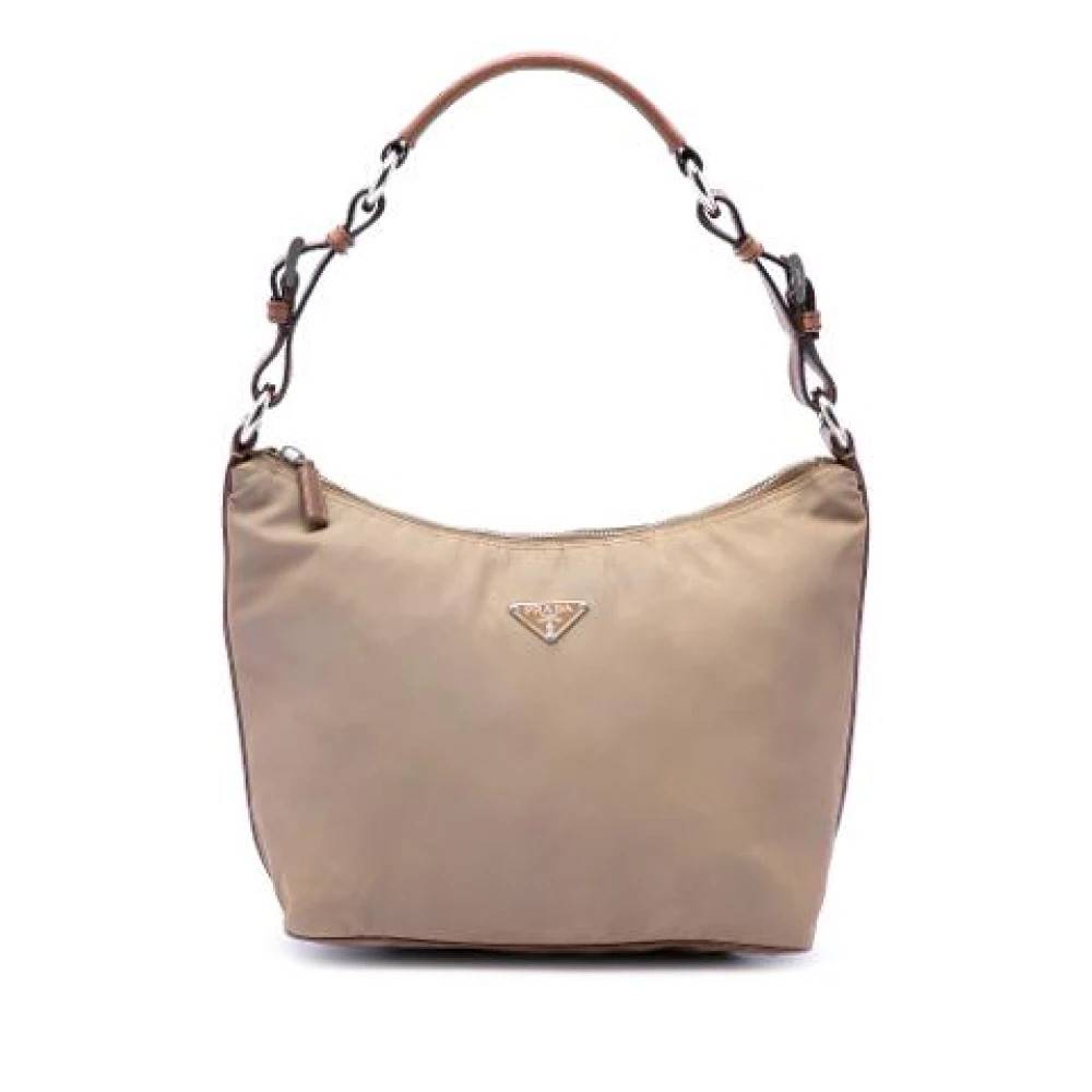 Prada Vintage Pre-owned Vintage Skuldertaske - Vintage - Dame - Brun - ONE SIZE - Uld