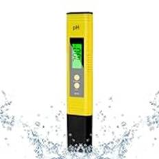 flintronic pH-mätare, PH-testare, pH-vattenkvalitetstestare, vattenkvalitetsmätare, LCD-display med bakgrundsbelysning, 0–14 pH-mätområde ± 0,1 pH-noggrannhet, för pool, spa