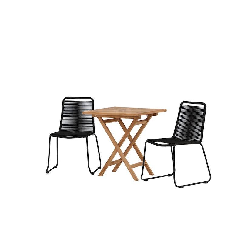 Cafégrupp Venture Home Kenya med 2 Lindos Stolar