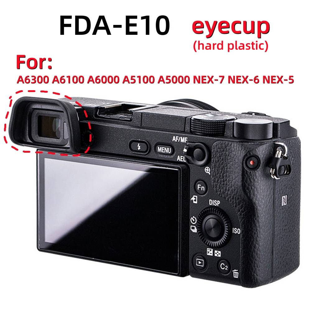 Hard Plastic FDA-EP10 Eyecup Viewfinder Replacement for Sony A6300 A6100 A6000 A5100 A5000 NEX-7 NEX-6 NEX-5 Camera Accessories