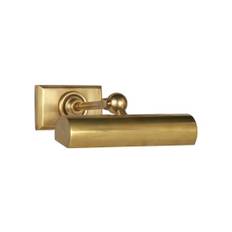 8" Cabinet Maker's Picture Light Antique Brass OUTLET