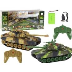 LeanToys Fighting Tanks Fjernstyret krigstank RC Battle Infrarød