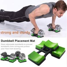 2Pcs Dumbbell Support Rack Floor Protection Dumbbell Storage Frame Stand Heavy Duty Dumbbell Storage Rack for Home Gym