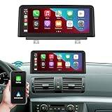 Ninetom 10,25 tums pekskärm för bilradio för 2004-2008 BMW 1-serie E81 E82 E87 E88 med CCC-system, stöd för Apple CarPlay/Android Auto/Mirrorlink/Navigation, bilstereouppgradering