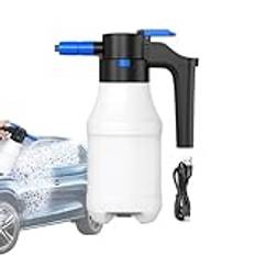 1/2 skumspruta – trycksprayflaska, skumflaskspruta | 1,5 l trädgårdspumpspray, högtryckssprayflaska, uppladdningsbar vattensprayflaska för bilträdgård 28 x 10 x 10 cm