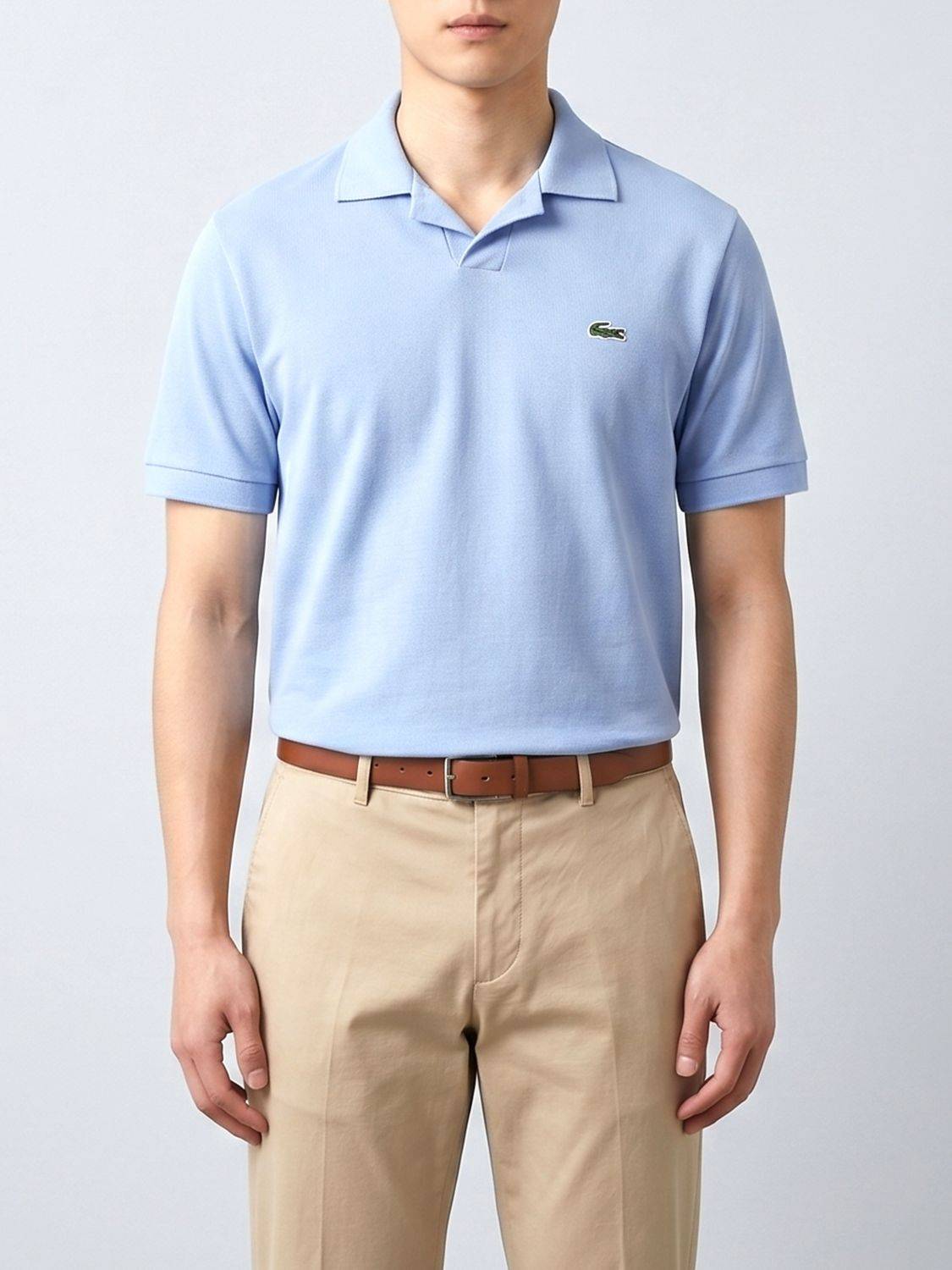 LACOSTE Polo Shirt Men color Gnawed Blue - 4