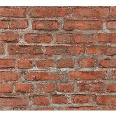 Brick Alley Tapet - Rust