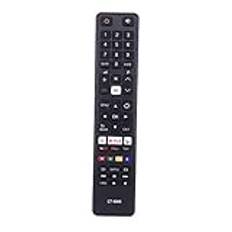 XINFUTE ny ersättning CT-8069 passar till Toshiba TV-fjärrkontroll 43L3653DB 43U6763DB CT8069