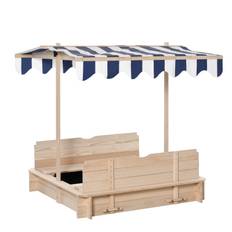 Sandlåda med tak 106x106x121 cm