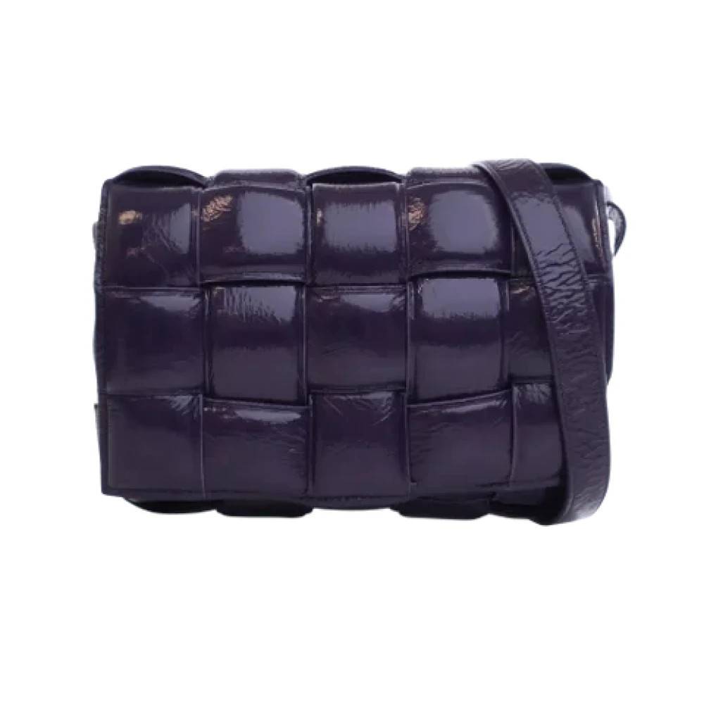 Bottega Veneta Vintage Pre-owned Laeder skuldertasker - Vintage - Dame - Lilla - ONE SIZE - Uld
