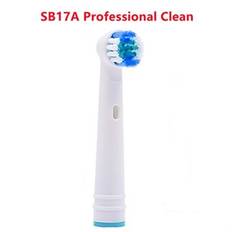 Lösa Borsthuvuden för Braun Oral-B Eltandborste - 4 st - SB 17A Professional Clean