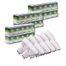 JANDEI - Paket med 30 x 7W GU10 LED-lampor (50W motsvarande), Cool White 6000K, 650 lumen, energibesparande glödlampor, ej dimbara, för hem, kontor, butik, etc.