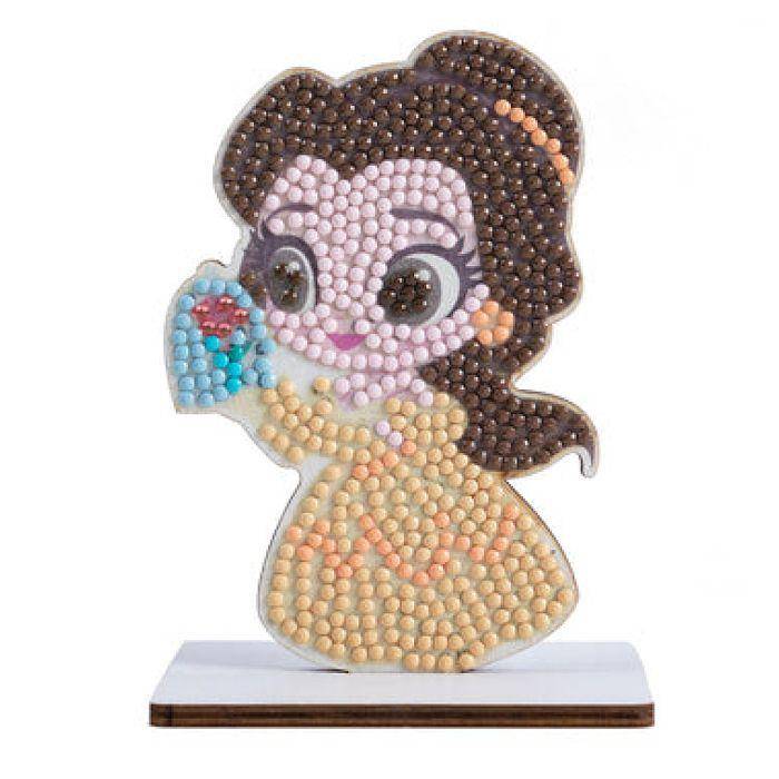 Diamond painting kit - Oz International - Belle - Wooden silhouette - 15 cm - Creative DIY