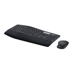 Logitech MK850, Standard, Trådløs, Bluetooth, QWERTY, Sort, Mus inkluderet, UK layout