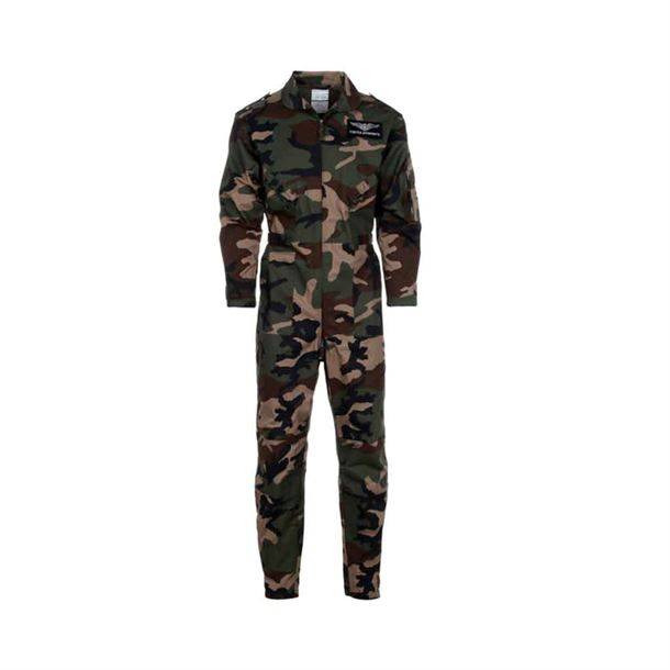 Camouflage kedeldragt til børn, Woodland, 10 år, L.