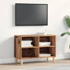 TV-skåp med träben gamla trä 69.5x30x50 cm