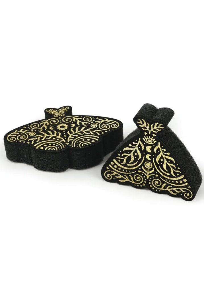 Gothic Homeware Night Scrub Celestial Moths Kitchen Sponge Set