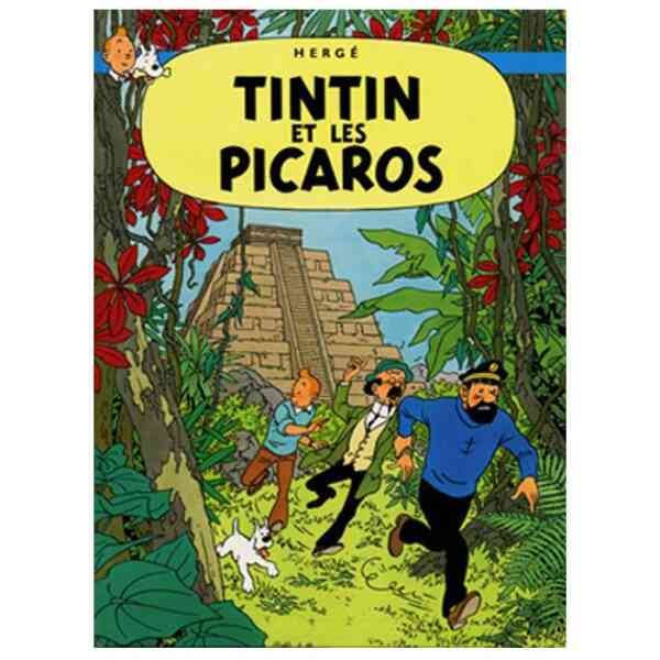 Poster Tintin hos Gerillan – 50 x 70 cm