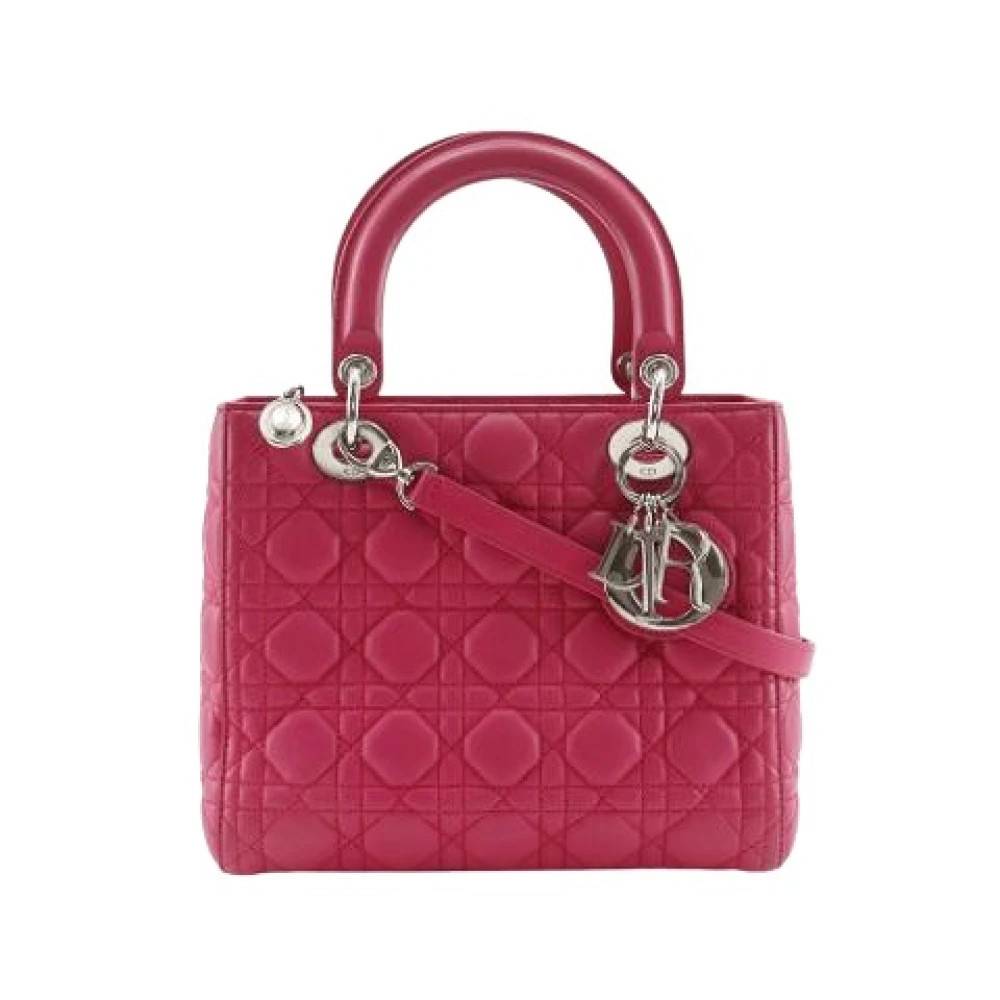 Dior Vintage Pre-owned Lady Dior - Vintage - Dame - Lyserød - ONE SIZE - Læder