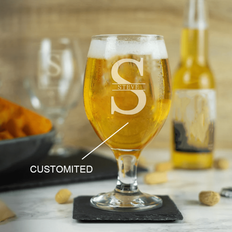 Personligt ölglas - skräddarsytt ölglaspresent med stammar Alla meddelanden Skräddarsydda glas till pappa farfar eller farbror Farsdagspresent, person - bägare (Stor magkopp)
