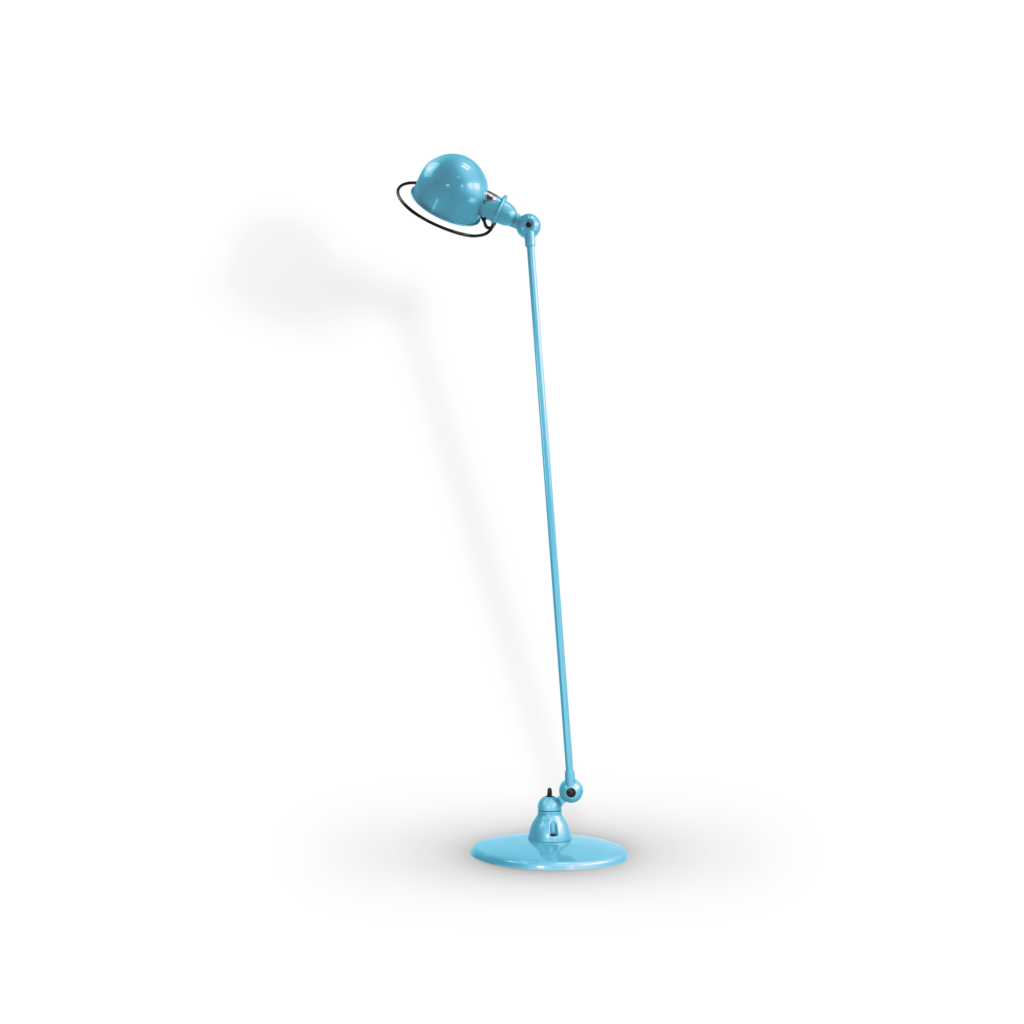 Loft D1200I gulvlampe fra Jieldé - Pastel blue / Blank