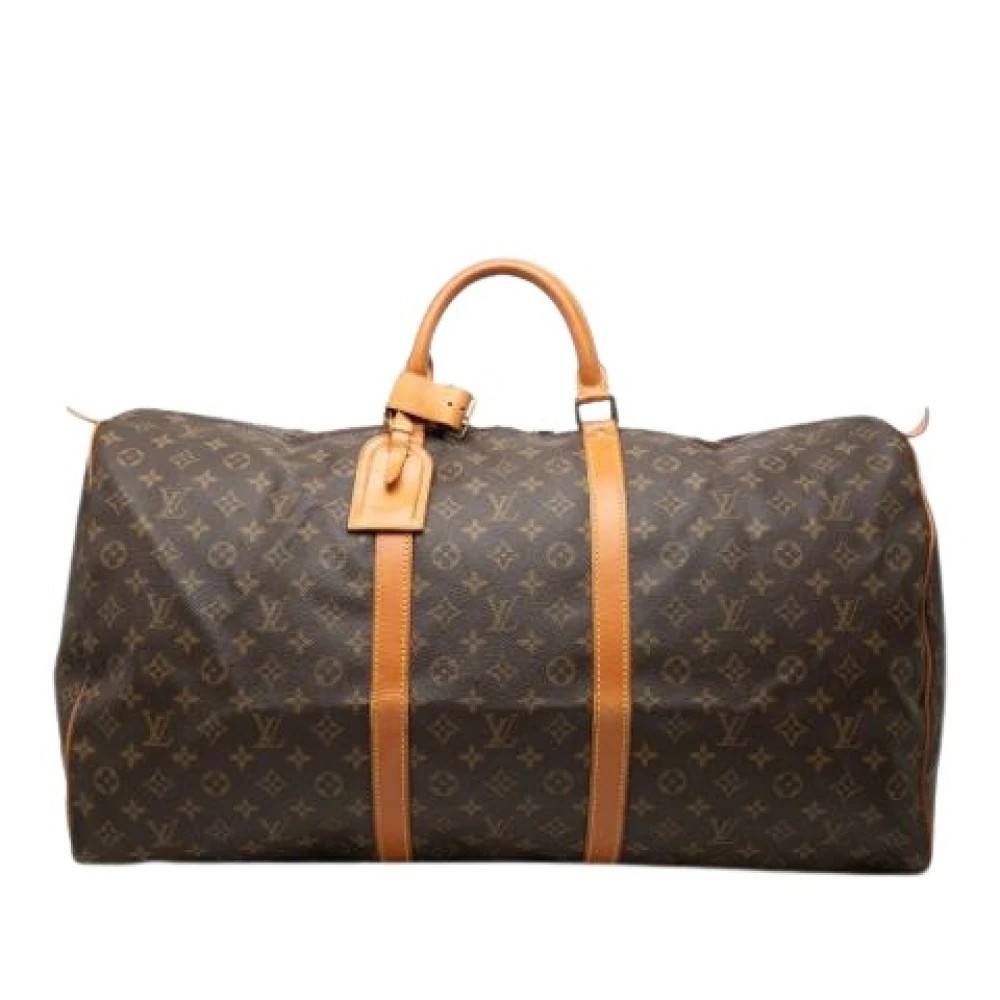 Louis Vuitton Vintage Pre-owned Keepall 60 - Vintage - Dame - Brun - ONE SIZE - Læder