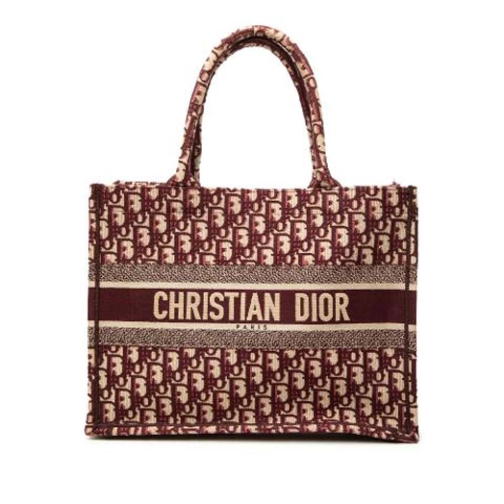 Dior Vintage Pre-owned Book Tote - Vintage - Dame - Rød - ONE SIZE -