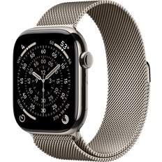 Apple Watch Series 11 (46mm) M/L Titan Milanesisk loop eSIM Naturlig