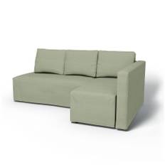 IKEA - Friheten Sofa Bed with Right Chaise Cover, Seagrass, Corduroy - Bemz