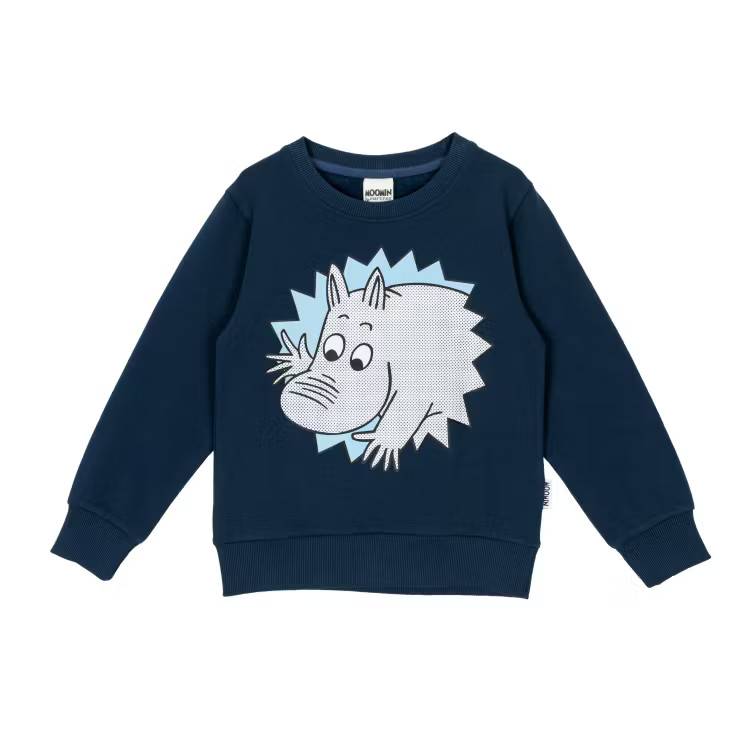 Mumin Hej Mumin collegetröja mörkblå: 92