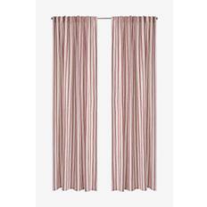 Ellos Home - Multibåndsgardin Sally Stripe 2-pak - Rød - 160