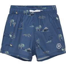 Color Kids Swim Shorts, AOP Stl. 122 pojkar - Badbyxor Från Magasin - Vintage Indigo (122)