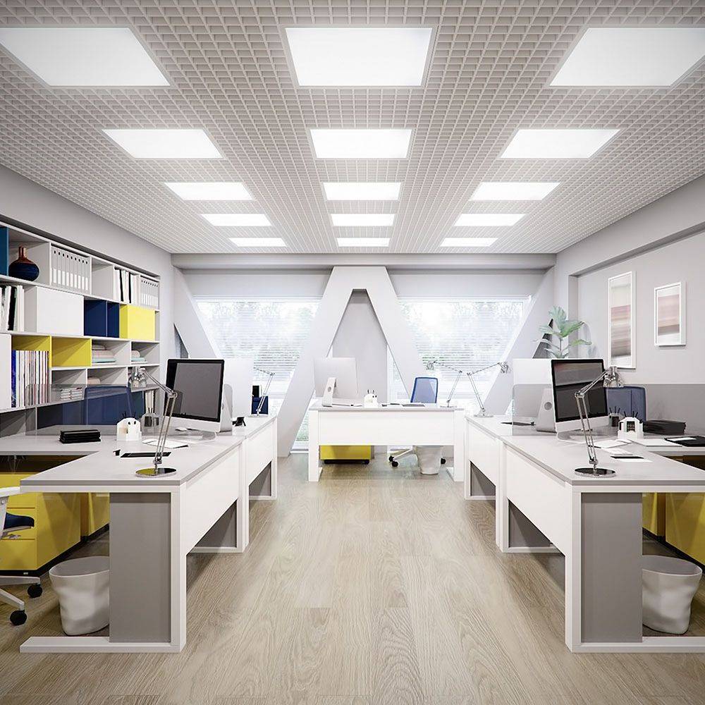 60x60 LED panel, 36W - 120lm/W, IP65 vandtæt, 6500K, flicker free, backlit - Kulør : Kold