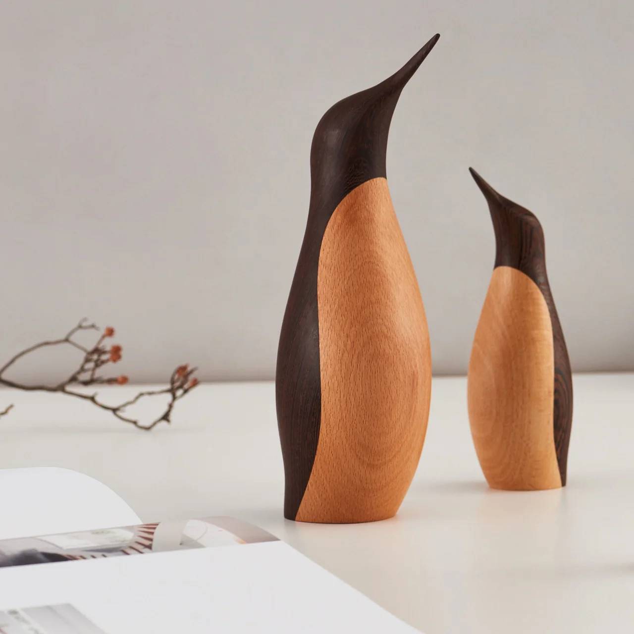 Wenge Pingvin - Hans Bunde - Architectmade 18 cm.