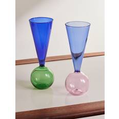 L'Atelier Du Vin - Bubbles Celebration Set of Two Champagne Glasses - Men - Blue