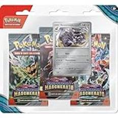 Tre boosterpaket med Scarlet & Violetto Revavroom – Pokémon TCG Maskulin Skymning (tre kuvert + ett holografiskt kampanjkort)