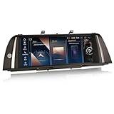 Erisin 10,25" 8-kärnor 4GO+64GO Android 14 GPS stereo bilradio för BMW 5-serien F10/F11 NBT stöd IPS iDrive OEM Bluetooth 5.0 Dab+ trådlös Carplay Android Auto Canbus DSP wifi 4G pekskärm