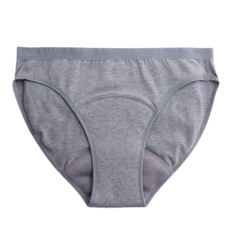 Imse Bikini - Grå Menstrosor - Tjockt Böljande, L