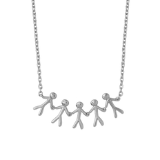 Halsband "Together Family 5 Silver"
