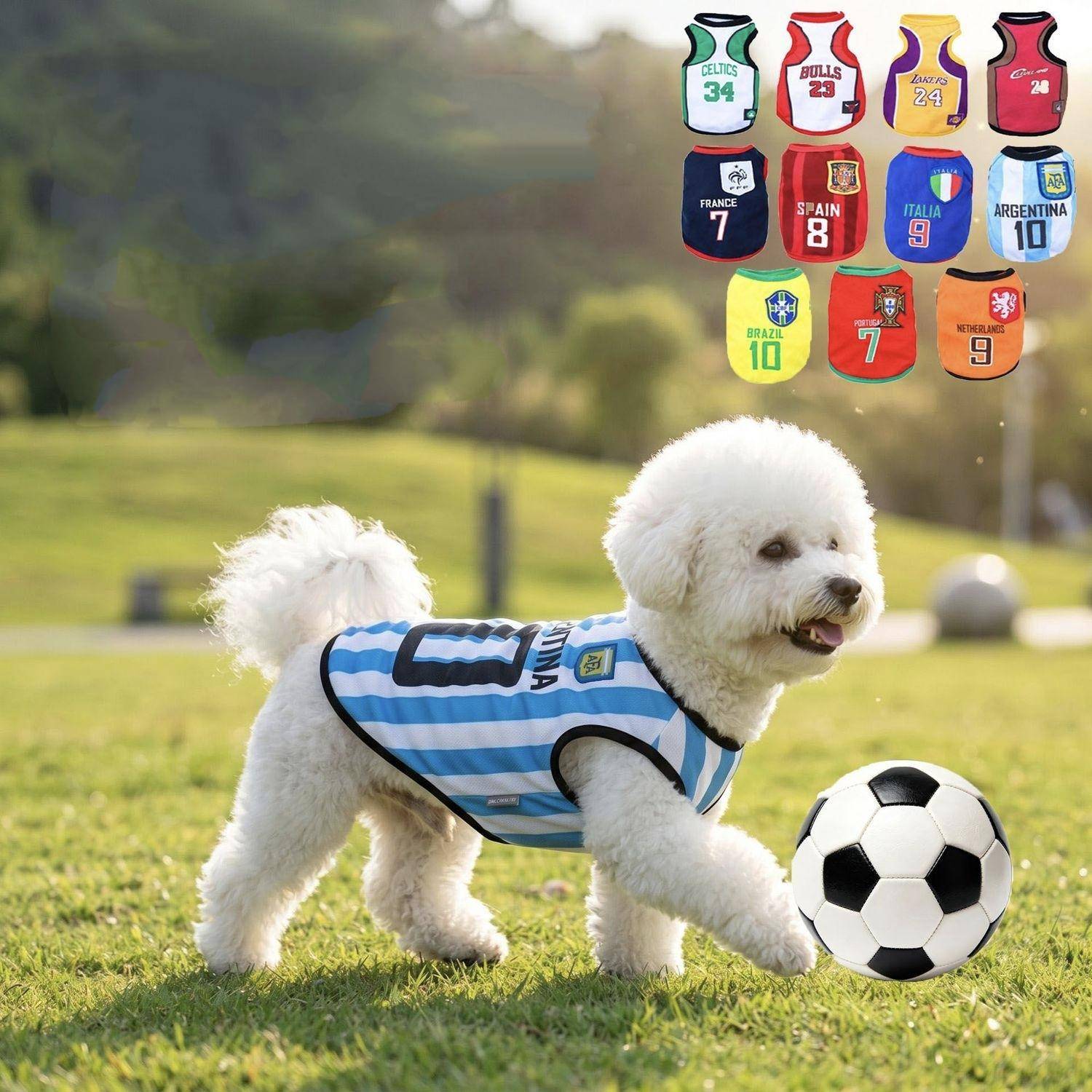 Husdjurströja 2026 VM-tröja Hund Kattkläder