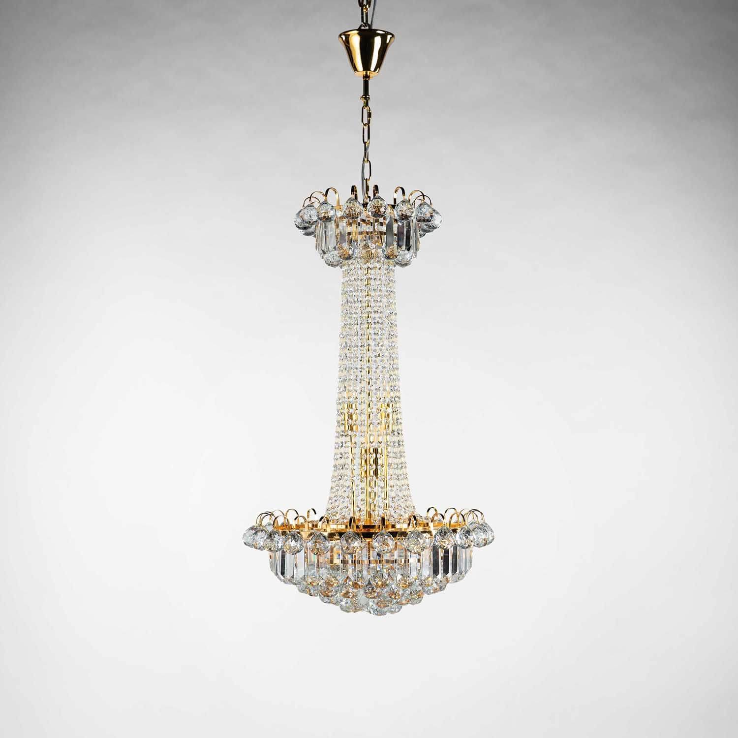 Kristallkrona Marbella Guld Ø 50cm | Kristallkrona | Vesani