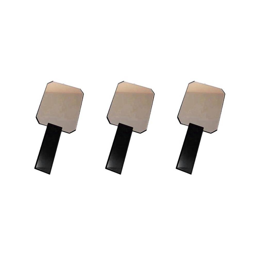 3X Handheld Cosmetic Mirror Dressing Salon Barbers Beauty Hair Hairdressers Professional Salon Barbers Mirror Black