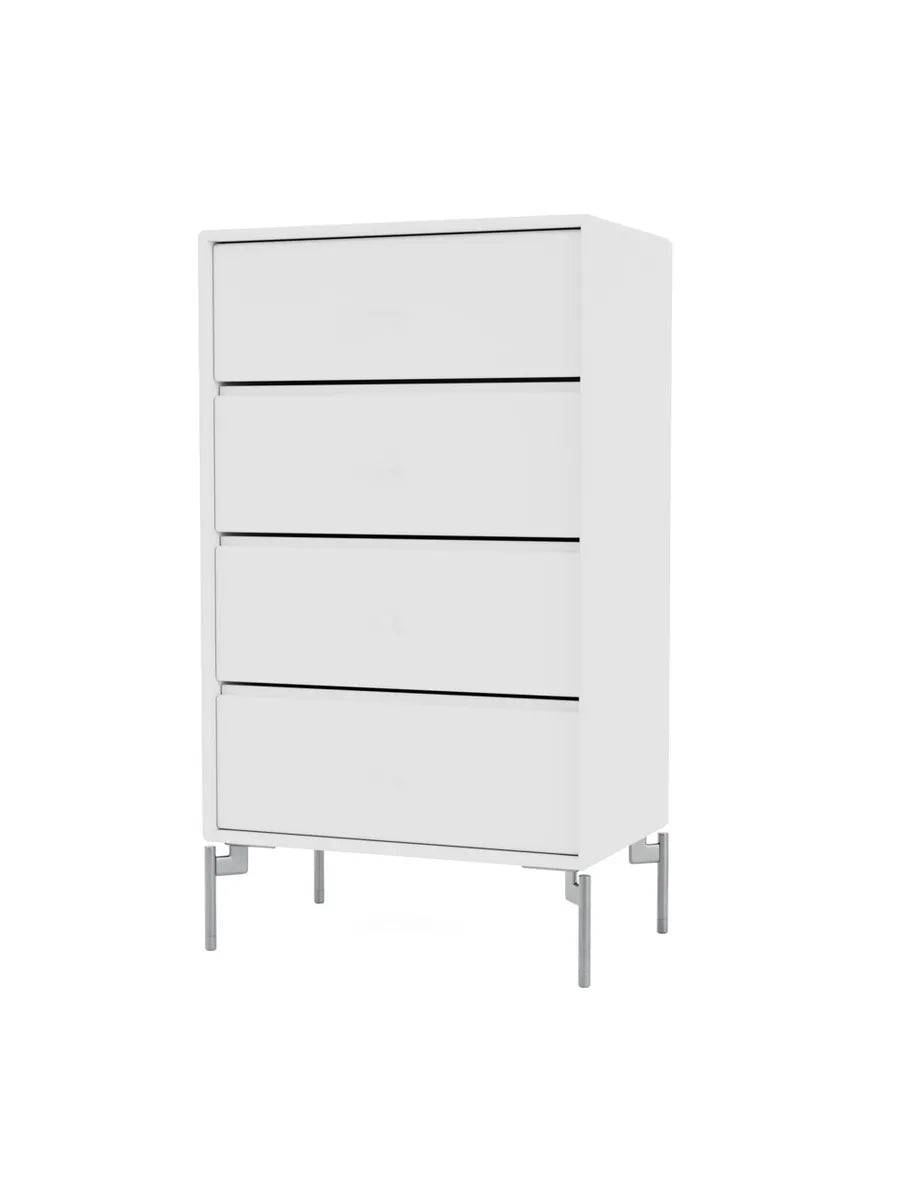 1143 skuffemodul inkl. ben fra Montana New white / Krom / 30 cm - Jacobsen Plus